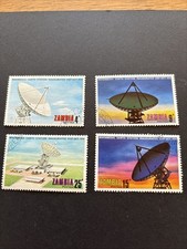 Postage Stamp Set Zambia 1974 Earth Station Used