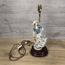 Art Deco Vintage Lady Jane Giuseppe Armani Figurine Lamp 1996 Italy Ceramic Rare