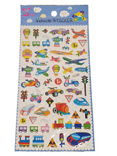 Vehicle Cars Plane Train Childrens Kids Puffy 3D Stickers: For Craft Scrap Books
