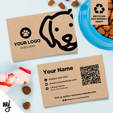 Kraft Business Cards Eco Recyclable | Pet Shop Supplies Dog Walking Sitting 04