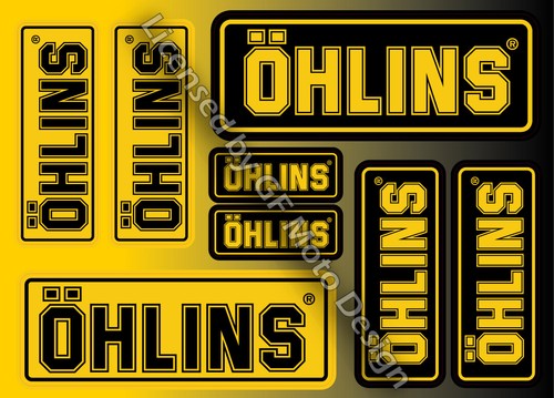 Ohlins fork shock yellow - fork,
