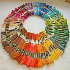 50Color Embroidery Threads Cotton Cross Stitch Braiding Craft Sewing Skein Pack