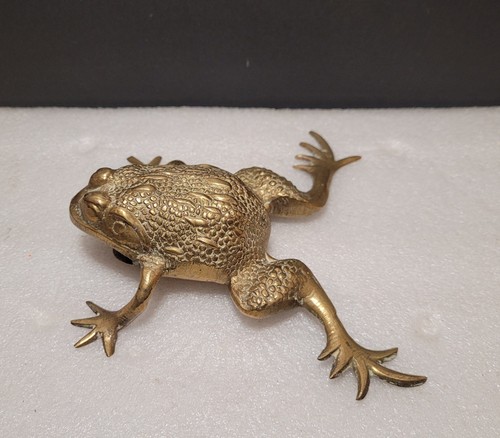 Vintage brass frog toad - frog, or