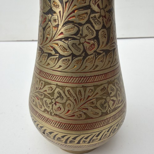 Vintage indian brass fluted - brass,