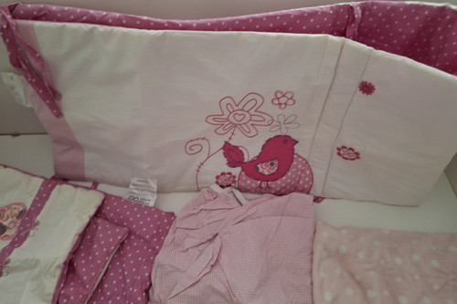 Baroo pink and white - pink, cot