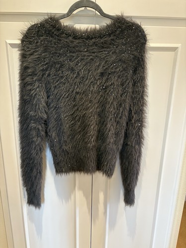 Zara womens faux fur jumper - fur,