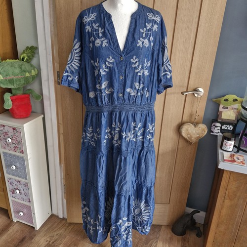 White stuff isla denim - denim, dress