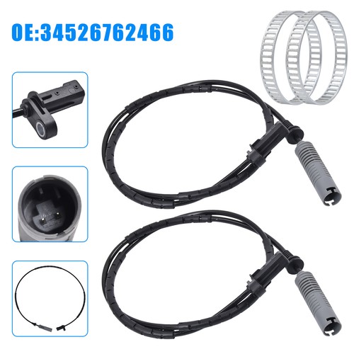 Rear abs wheel speed sensor - 2x,