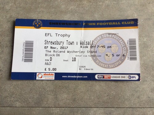 2017 shrewsbury town v - 2017/18,