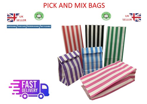Pick mix candy stripe paper - pick,