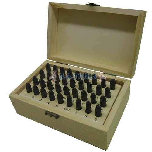 5mm 36pc letter number stamp - number,