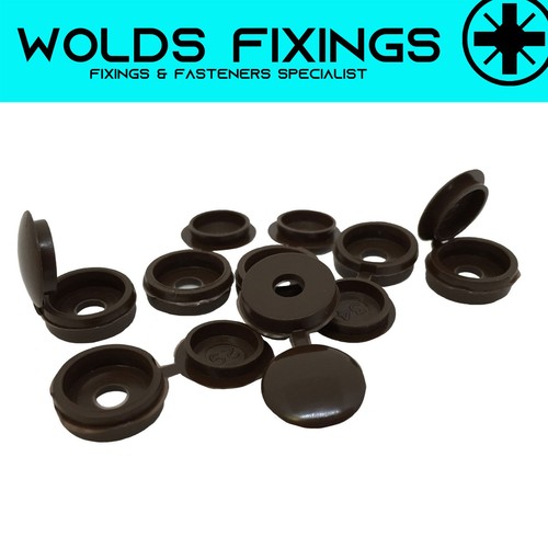 Small brown plastic hinged - small,