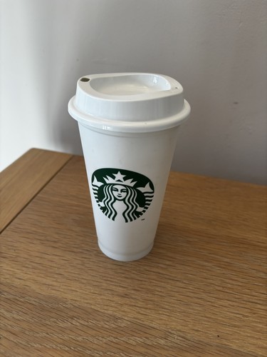 Starbucks white travel cup - starbucks,