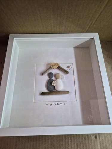 Wedding pebble art - pebble, &
