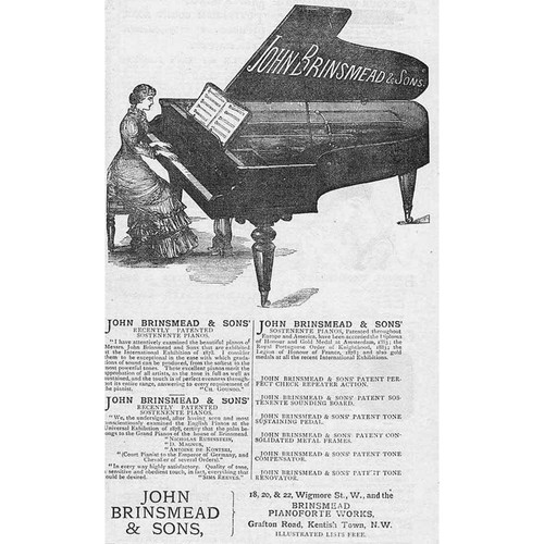 John brinsmead sons - &, pianos