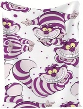 Cheshire Cat New Fleece Throw