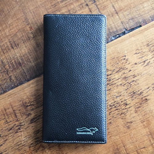 Handmade black leather long - leather,