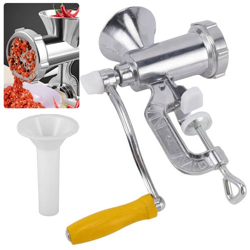 Portable hand crank meat - crank,