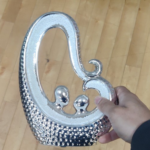 Pearlescent abstract silver - pearlescent,