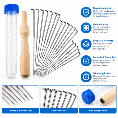 20x felting needles - needles, set