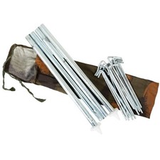 Original Hungarian Army Lavvu Style Zeltbahn Tent Pole & Pegs- Military Surplus