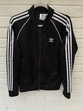 ADIDAS Jacket Mens Medium Black Track Originals Firebird Superstar Trefoil SST