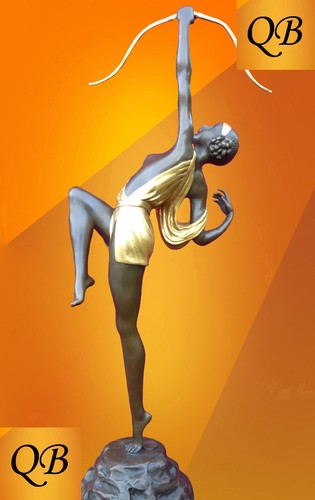 Art deco bronze figurines - art,