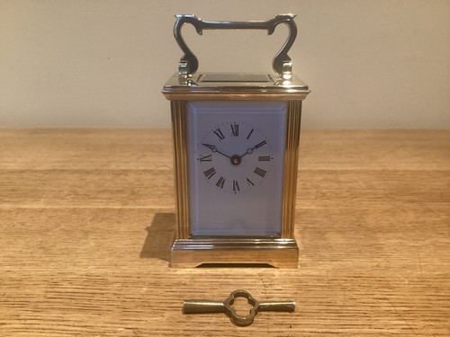 English made eight day - day, brass