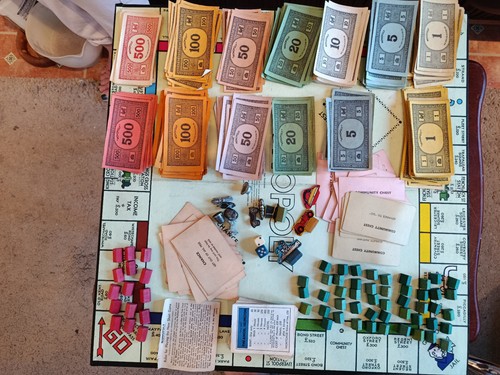 Vintage monopoly game with - monopoly,