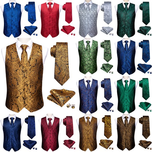 Gold jacquard mens - jacquard, waistcoat