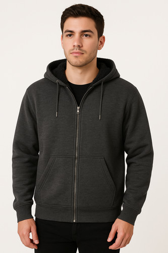 Men sherpa lined full zip - full,