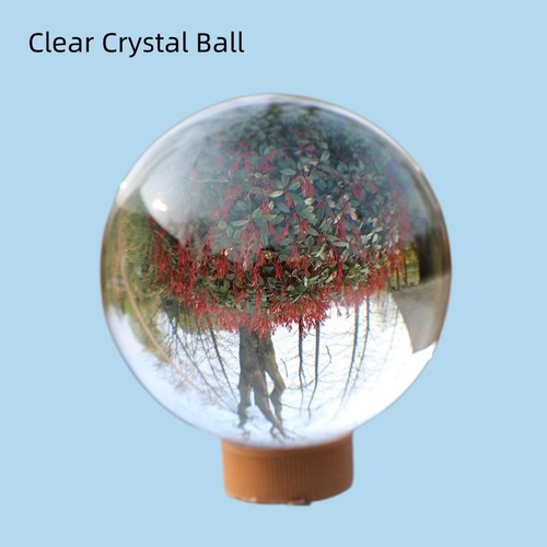 Clear crystal ball glass lens - crystal,