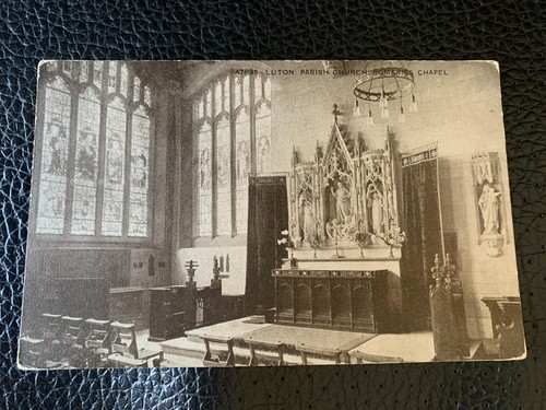 Postcard luton parish church - luton,
