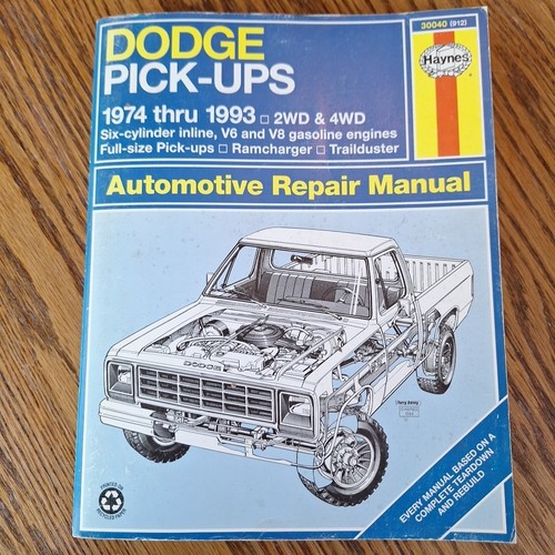 Haynes dodge pick ups - pick, 1974