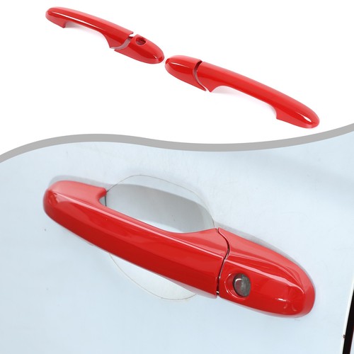 Red exterior outer door - outer, handle