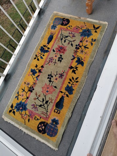 Vintage chinese art deco - chinese, rug