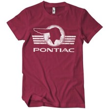 Officially Licensed Pontiac Retro Logo Men's T-Shirt S-5XL