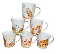Wildlife Mug Set of 6 Fine