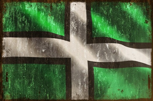 Devon flag vintage - vintage, look