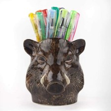 Quail ceramics pencil pot - quail,