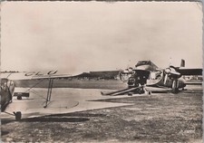 LE TOUQUET AIRPORT BRISTOL FREIGHTER TYPE 170 CAR FERRY VINTAGE POSTCARD RPPC 