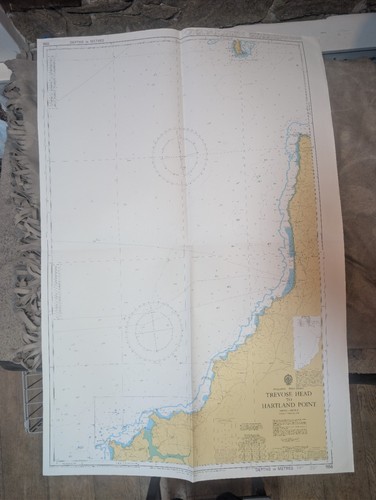 Nautical chart trevose head - nautical,