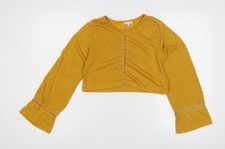 River Island Women's Yellow Shrug Size 8