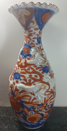 Antique imari vase meiji - antique,