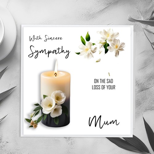Personalised sympathy card - personalised,