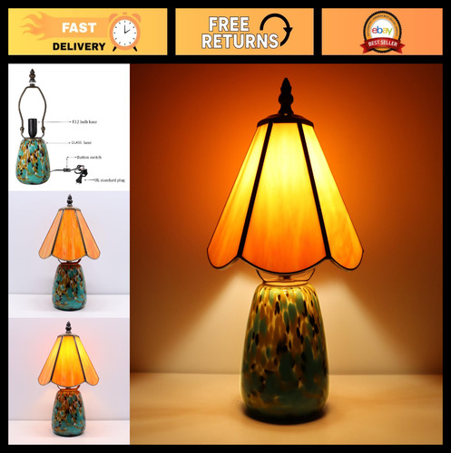 Stained glass table - glass, lamp