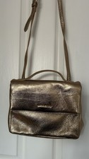 GOLD LEATHER CROSSBODY BAG