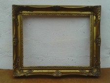 Vintage 1980s/90s Gold coloured Swept Picture Frame -Fits Picture 16 x 12 inches