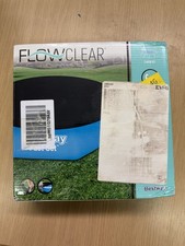 Bestway Flowclear 8ft Pool Cover Black Round Fast Set 2.44 M New