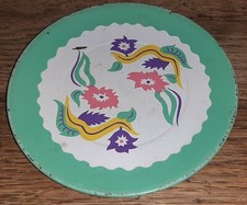 Vintage Tin Litho Metal Enamel